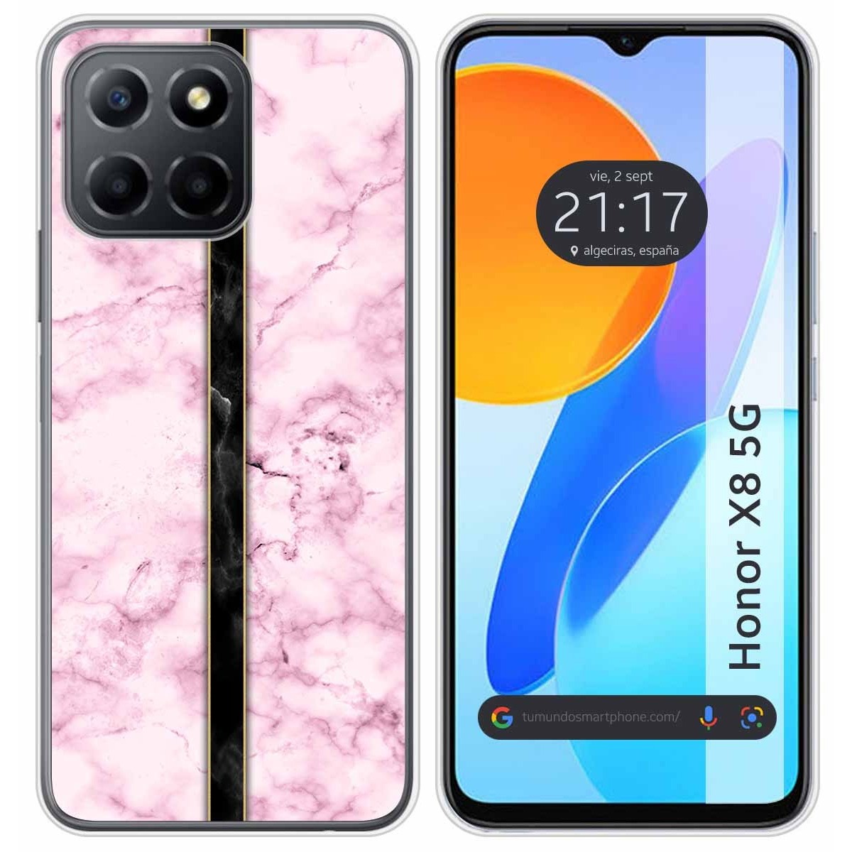 Funda Silicona para Huawei Honor X8 5G diseño Mármol 04 Dibujos