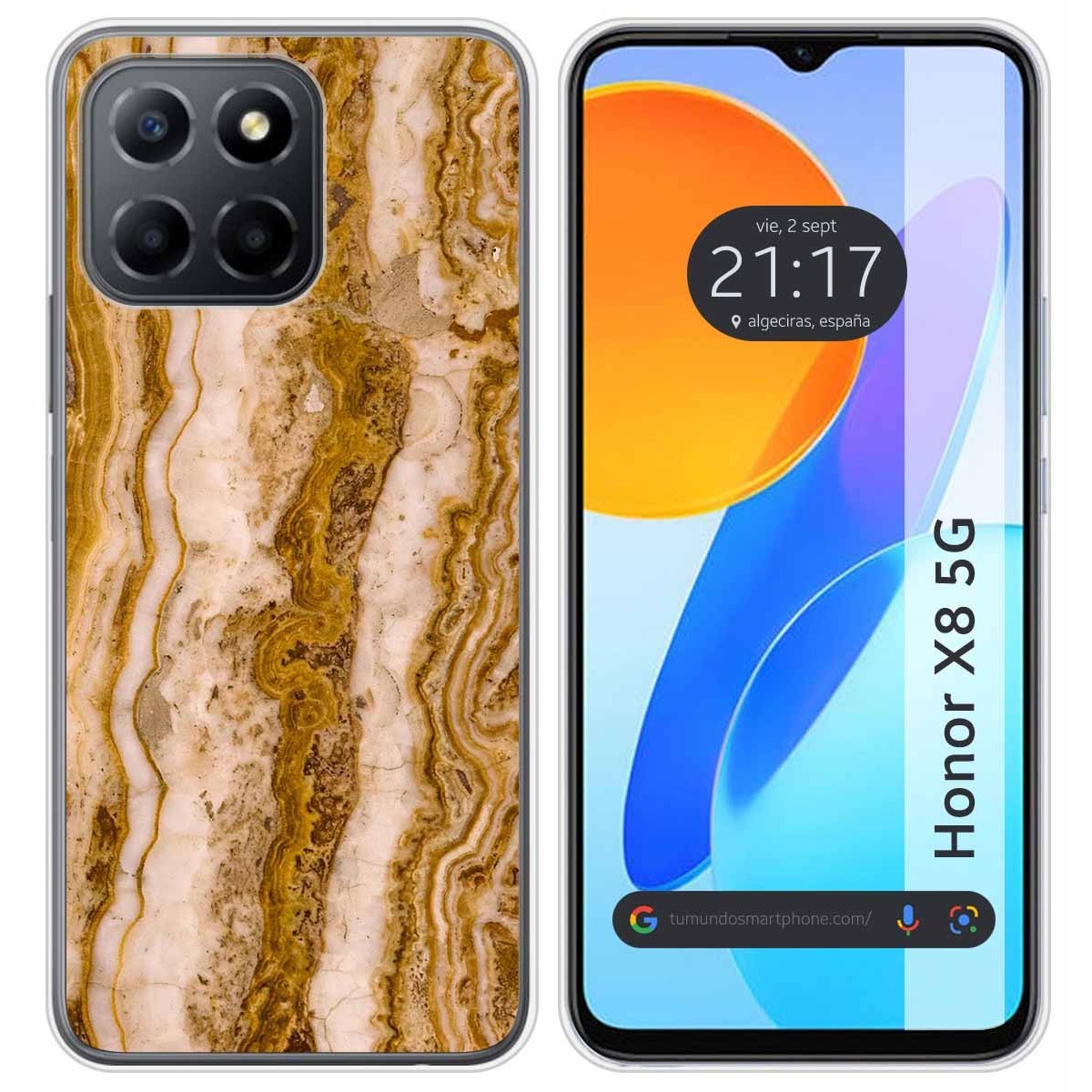 Funda Silicona para Huawei Honor X8 5G diseño Mármol 10 Dibujos