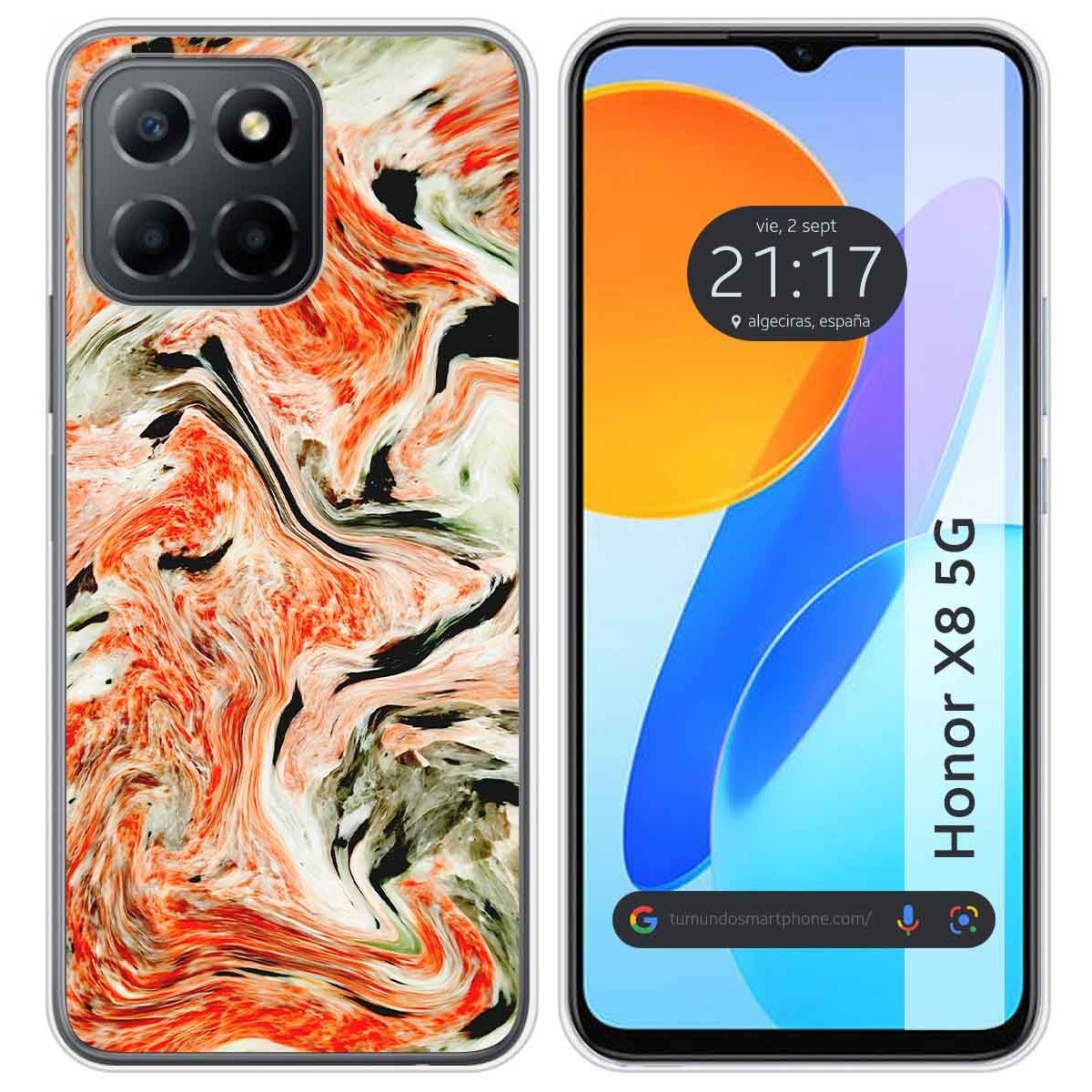 Funda Silicona para Huawei Honor X8 5G diseño Mármol 12 Dibujos