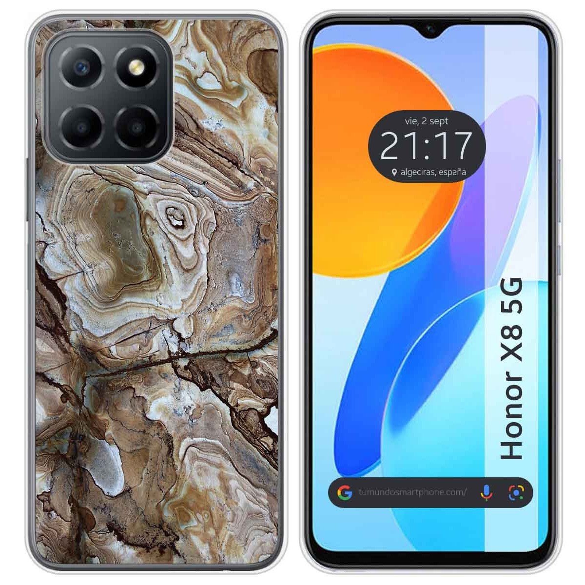 Funda Silicona para Huawei Honor X8 5G diseño Mármol 14 Dibujos