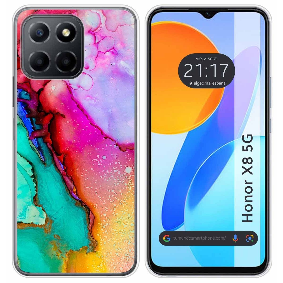 Funda Silicona para Huawei Honor X8 5G diseño Mármol 15 Dibujos