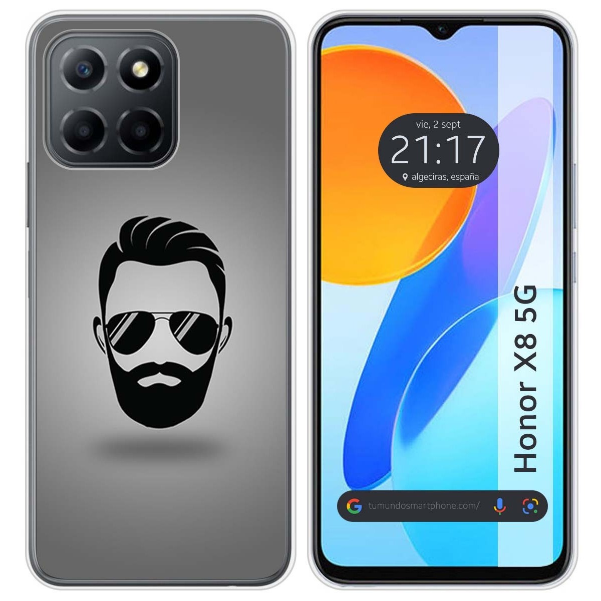 Funda Silicona para Huawei Honor X8 5G diseño Barba Dibujos