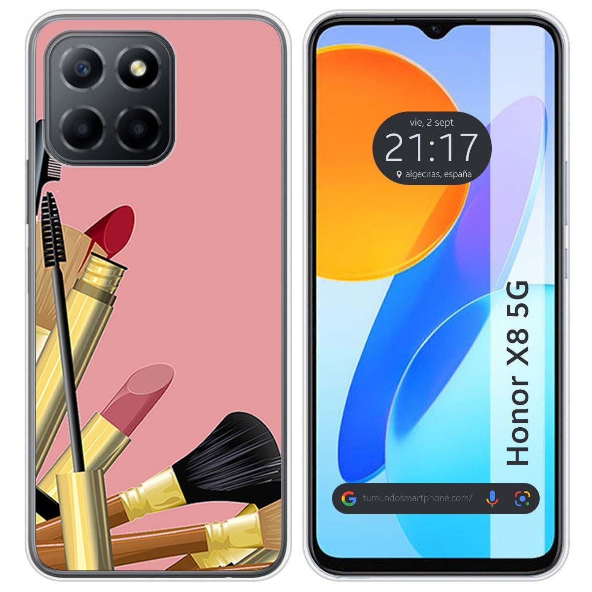 Funda Silicona para Huawei Honor X8 5G diseño Brochas Dibujos