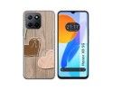 Funda Silicona para Huawei Honor X8 5G diseño Corazones Madera Dibujos