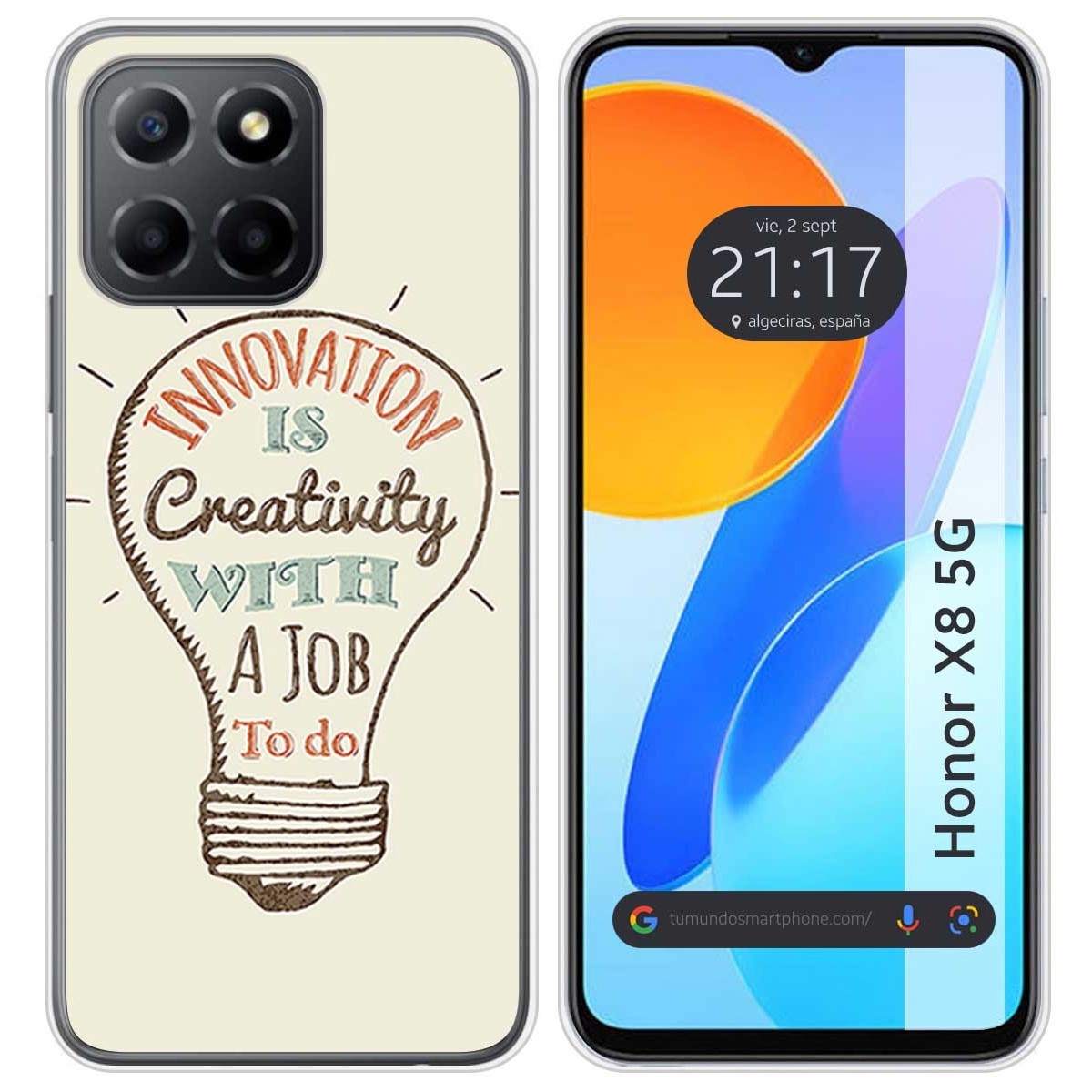 Funda Silicona para Huawei Honor X8 5G diseño Creativity Dibujos