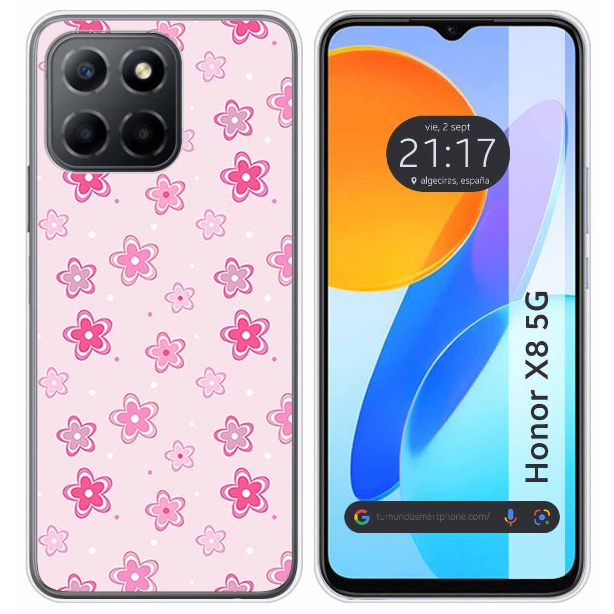 Funda Silicona para Huawei Honor X8 5G diseño Flores Dibujos