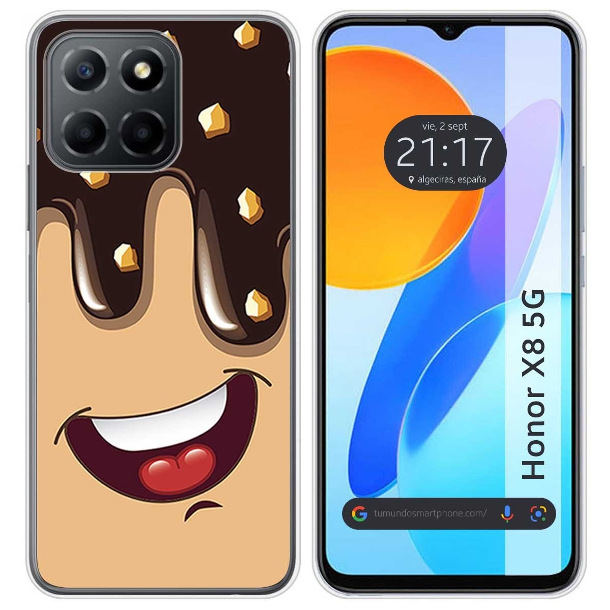 Funda Silicona para Huawei Honor X8 5G diseño Helado Chocolate Dibujos