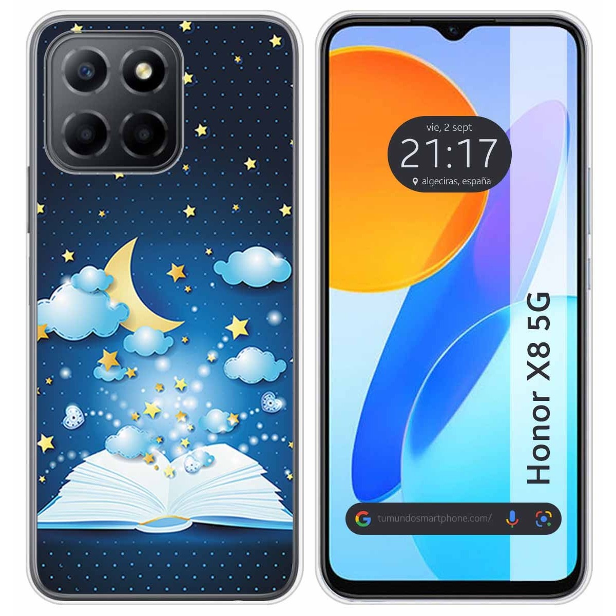 Funda Silicona para Huawei Honor X8 5G diseño Libro Cuentos Dibujos