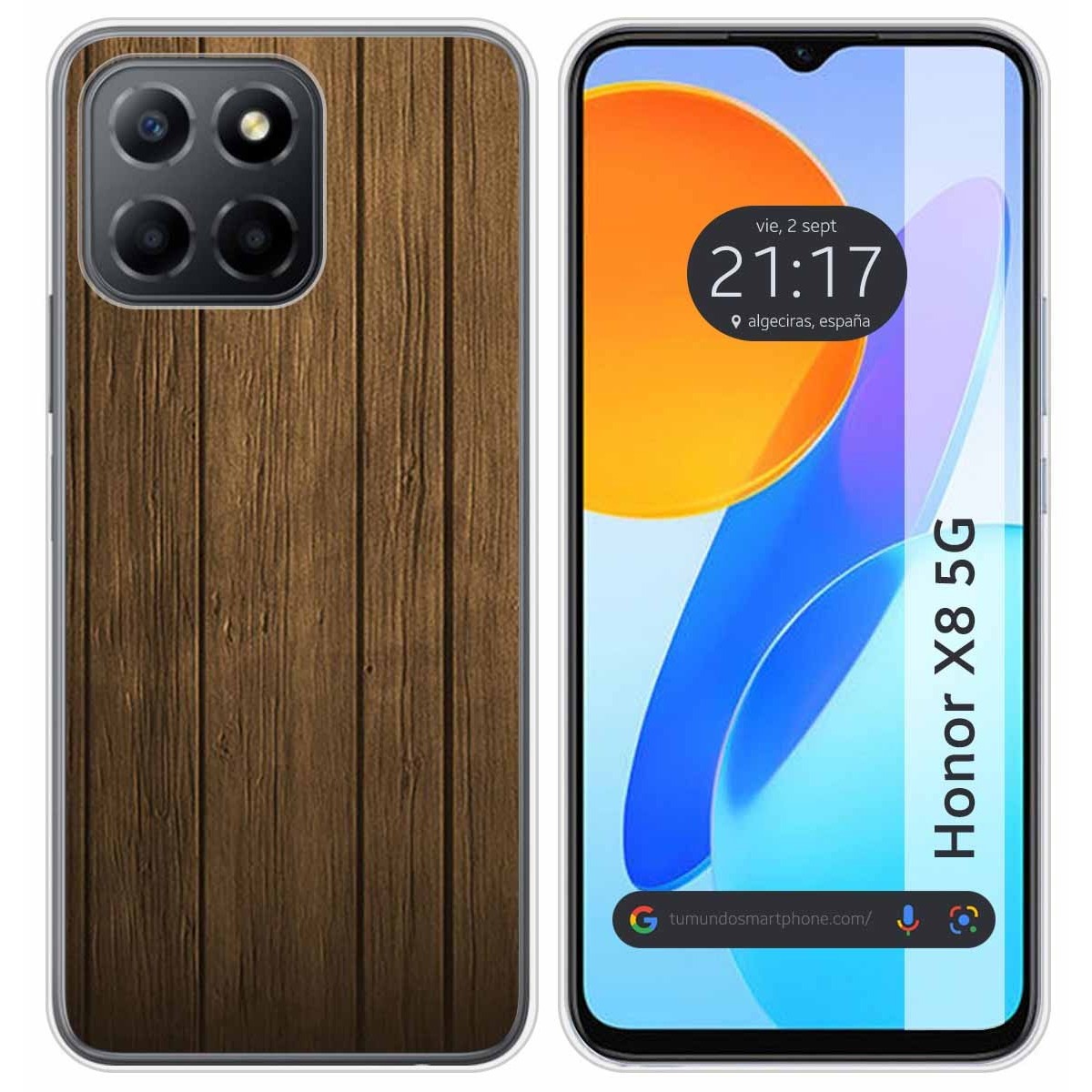 Funda Silicona para Huawei Honor X8 5G diseño Madera Dibujos