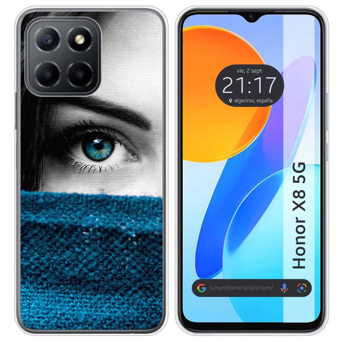 Funda Silicona para Huawei Honor X8 5G diseño Ojo Dibujos