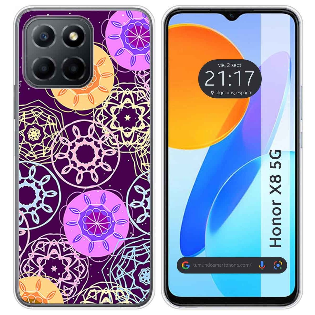 Funda Silicona para Huawei Honor X8 5G diseño Radial Dibujos