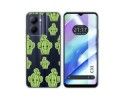 Funda Silicona Transparente para Realme C33 diseño Cactus Dibujos