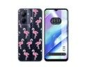 Funda Silicona Transparente para Realme C33 diseño Flamenco Dibujos