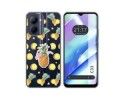 Funda Silicona Transparente para Realme C33 diseño Piña Dibujos