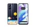 Funda Silicona Transparente para Realme C33 diseño Playa Dibujos