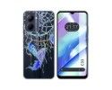 Funda Silicona Transparente para Realme C33 diseño Plumas Dibujos