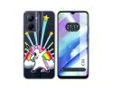 Funda Silicona Transparente para Realme C33 diseño Unicornio Dibujos