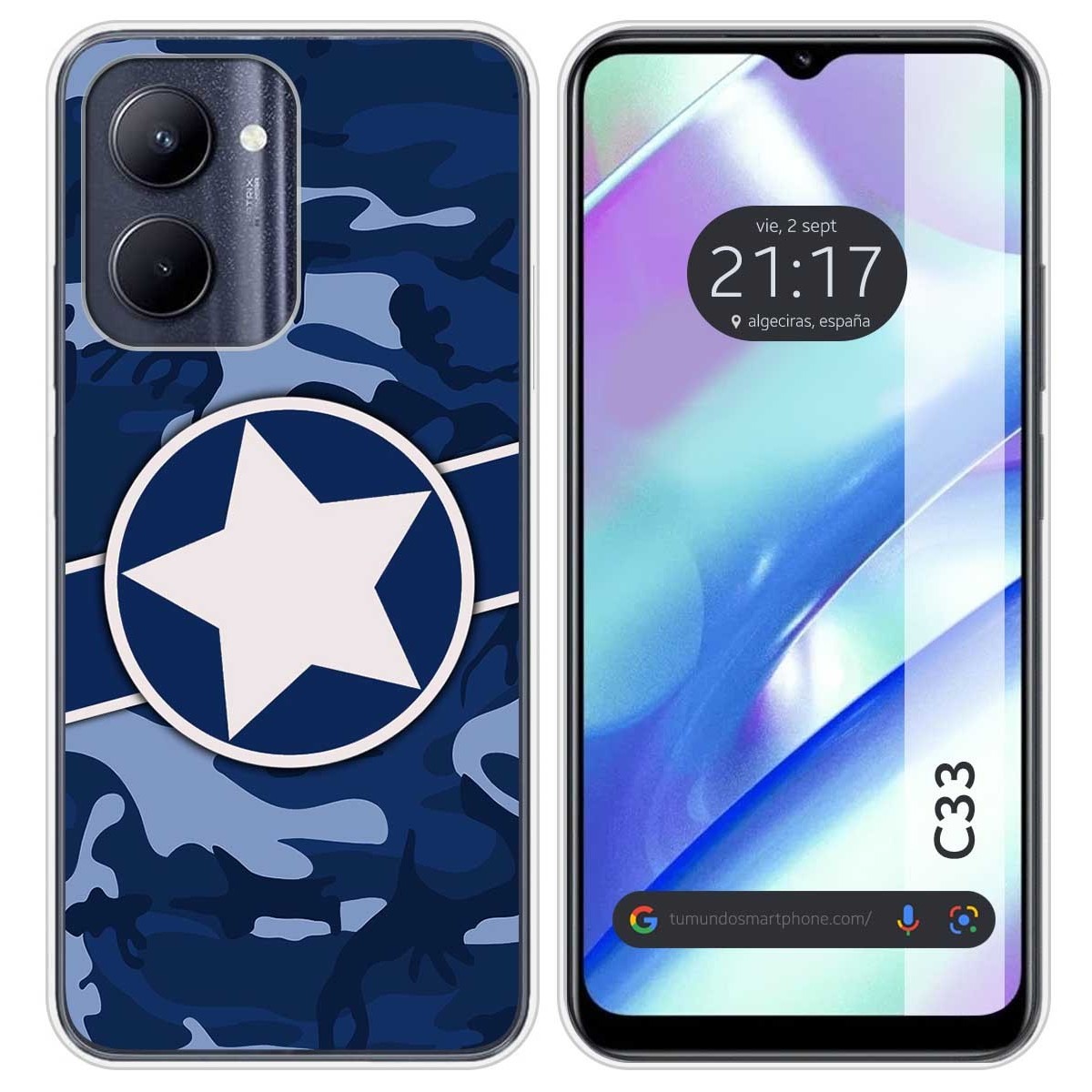 Funda Silicona para Realme C33 diseño Camuflaje 03 Dibujos