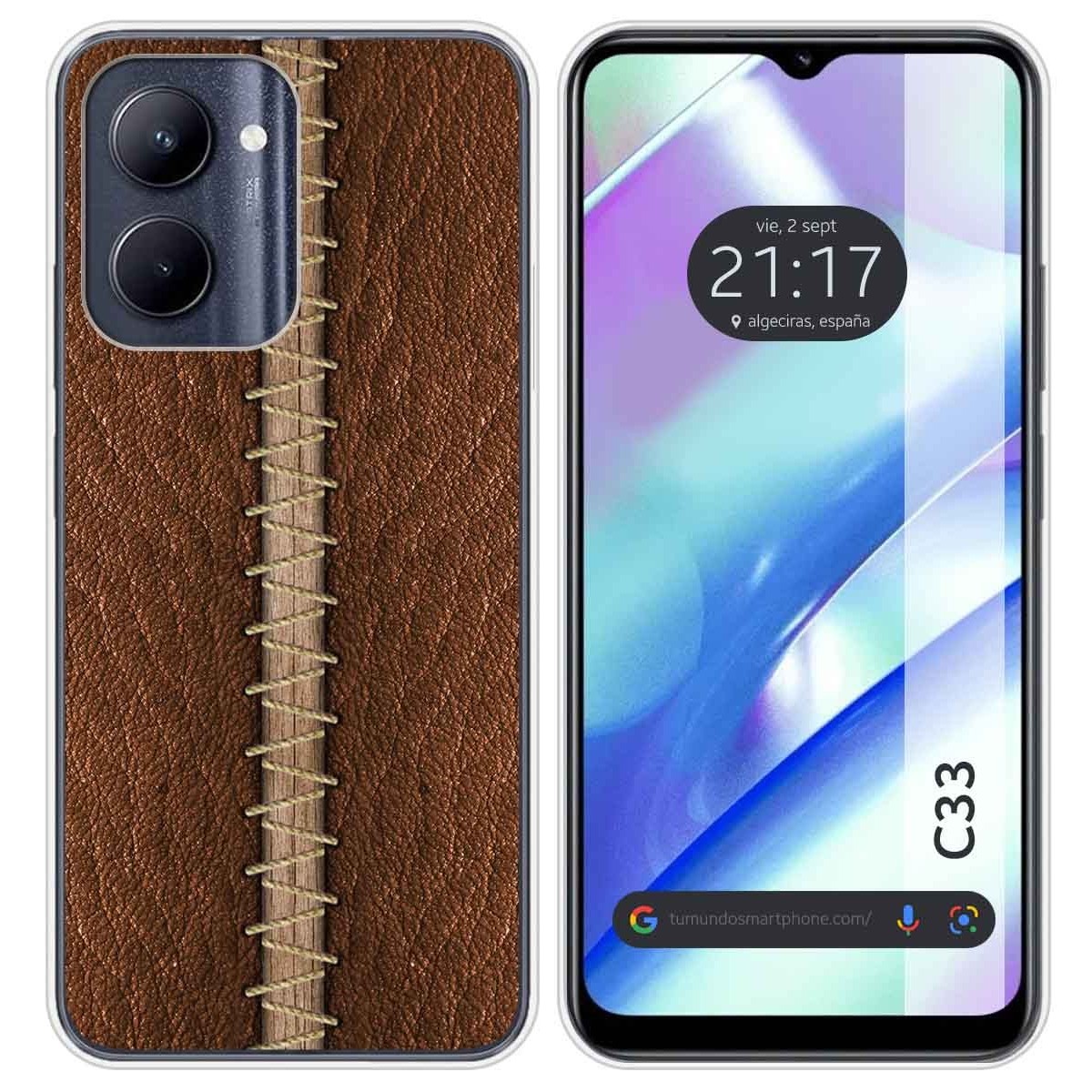 Funda Silicona para Realme C33 diseño Cuero 01 Dibujos