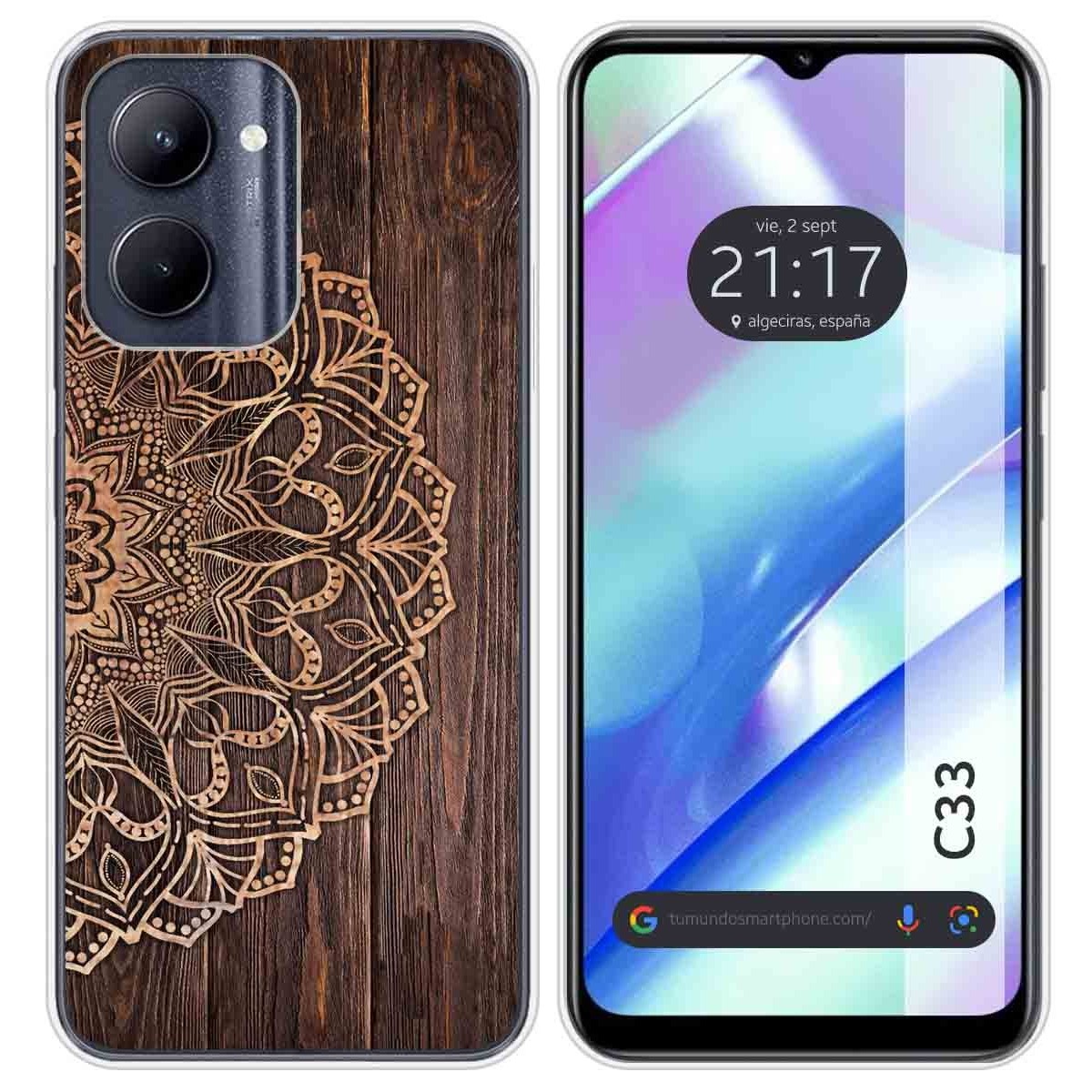 Funda Silicona para Realme C33 diseño Madera 06 Dibujos