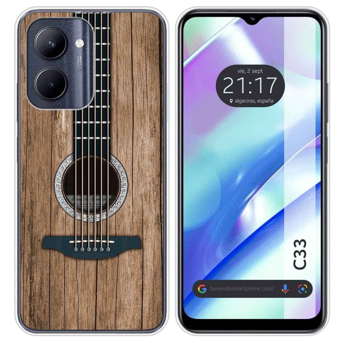Funda Silicona para Realme C33 diseño Madera 11 Dibujos