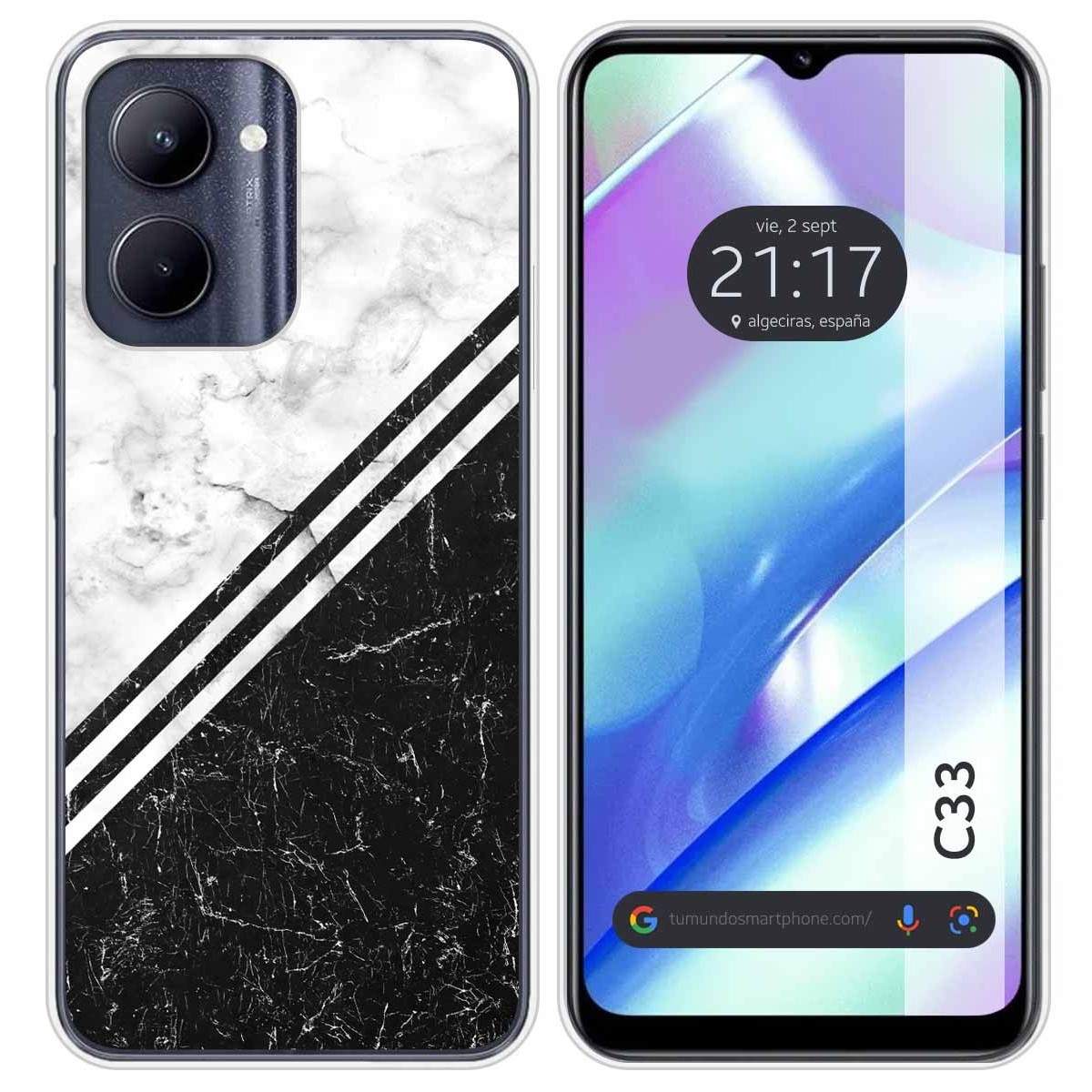 Funda Silicona para Realme C33 diseño Mármol 01 Dibujos