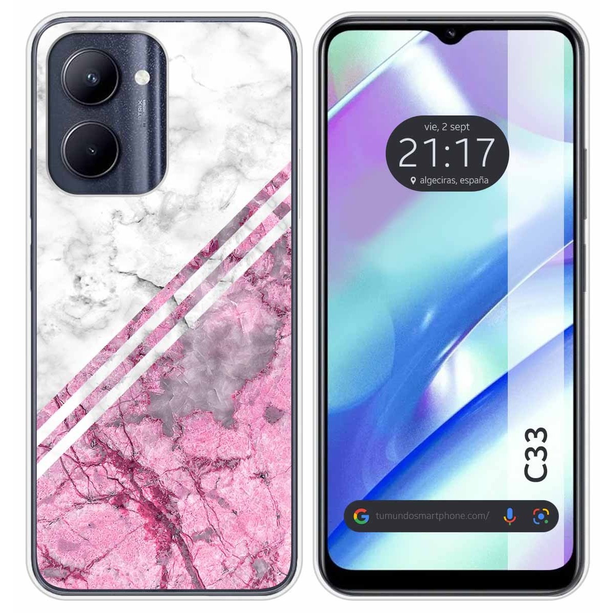 Funda Silicona para Realme C33 diseño Mármol 03 Dibujos