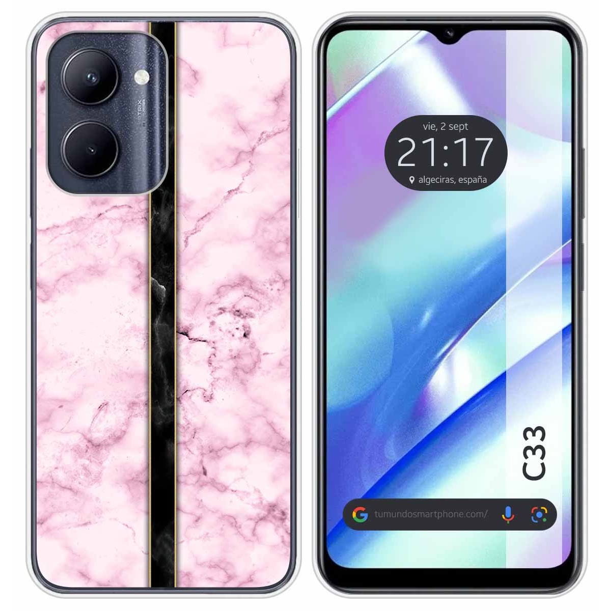 Funda Silicona para Realme C33 diseño Mármol 04 Dibujos