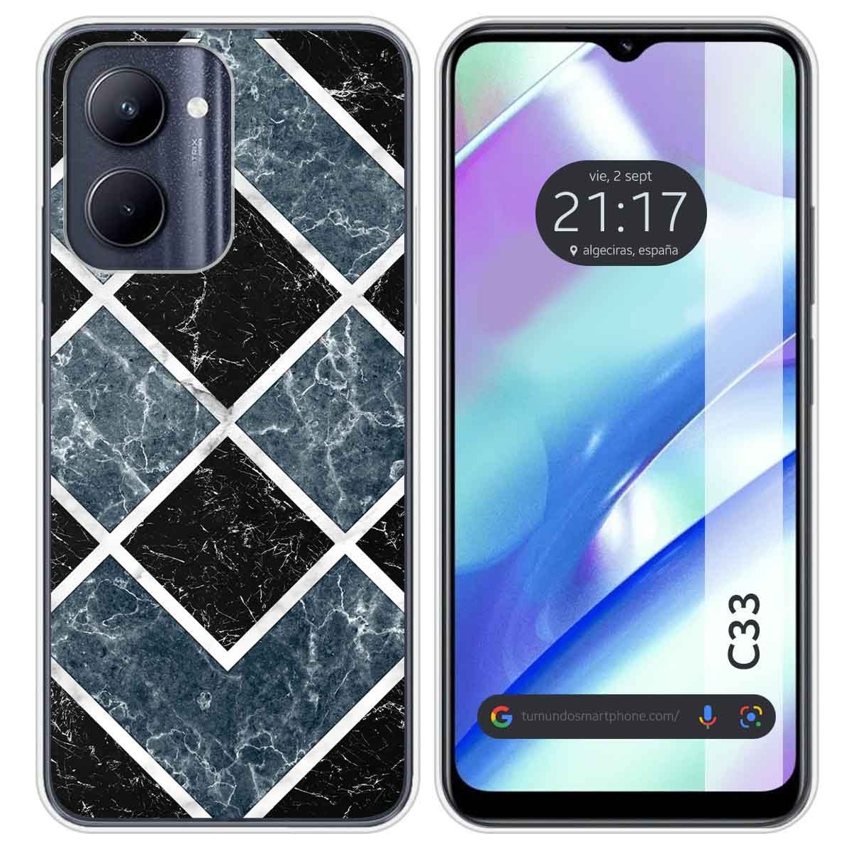 Funda Silicona para Realme C33 diseño Mármol 06 Dibujos