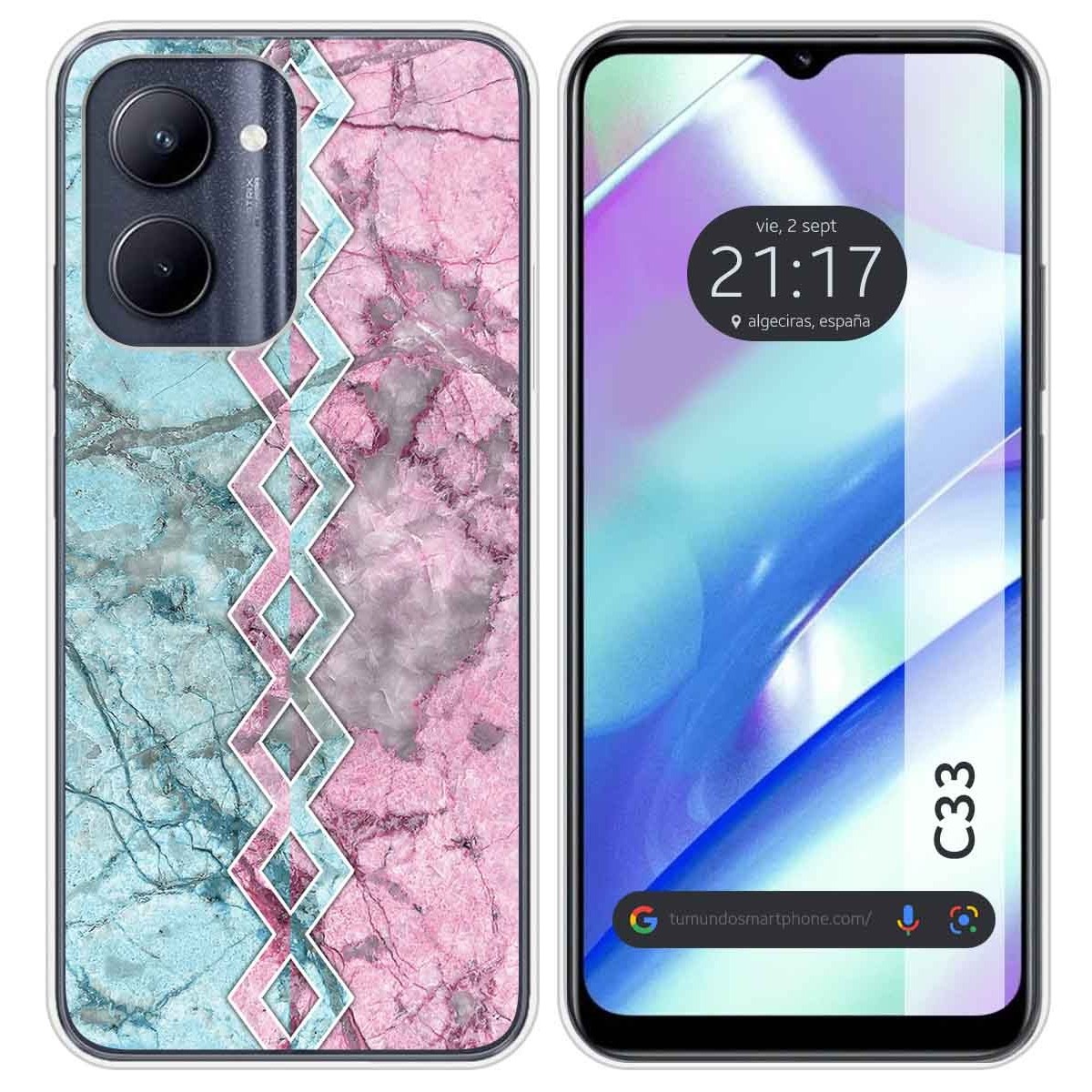 Funda Silicona para Realme C33 diseño Mármol 08 Dibujos