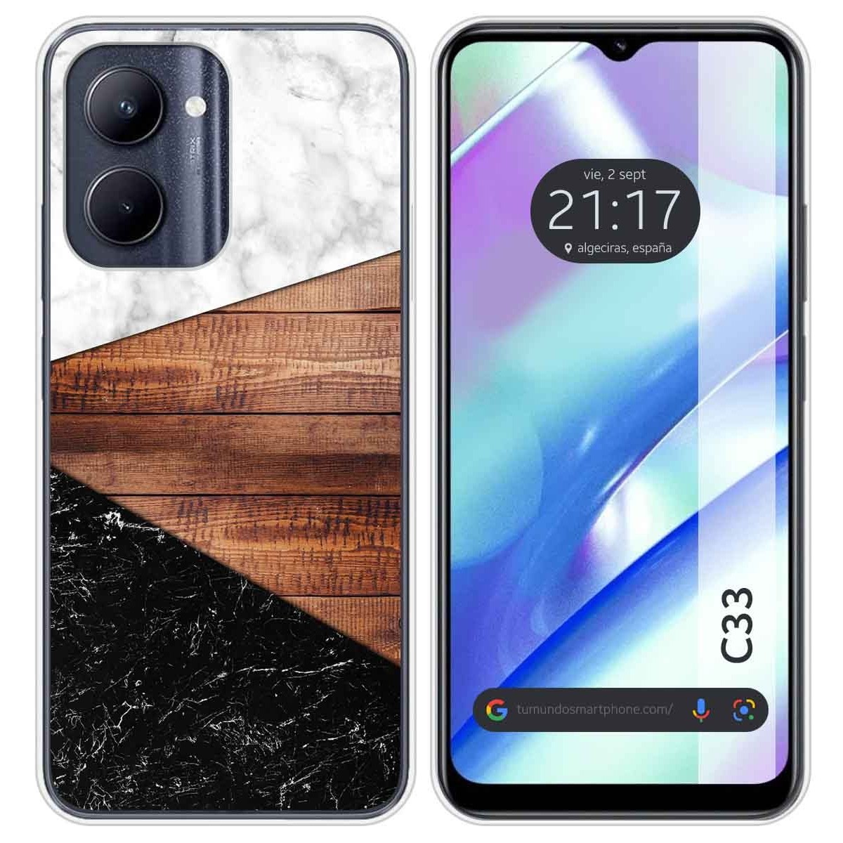 Funda Silicona para Realme C33 diseño Mármol 11 Dibujos