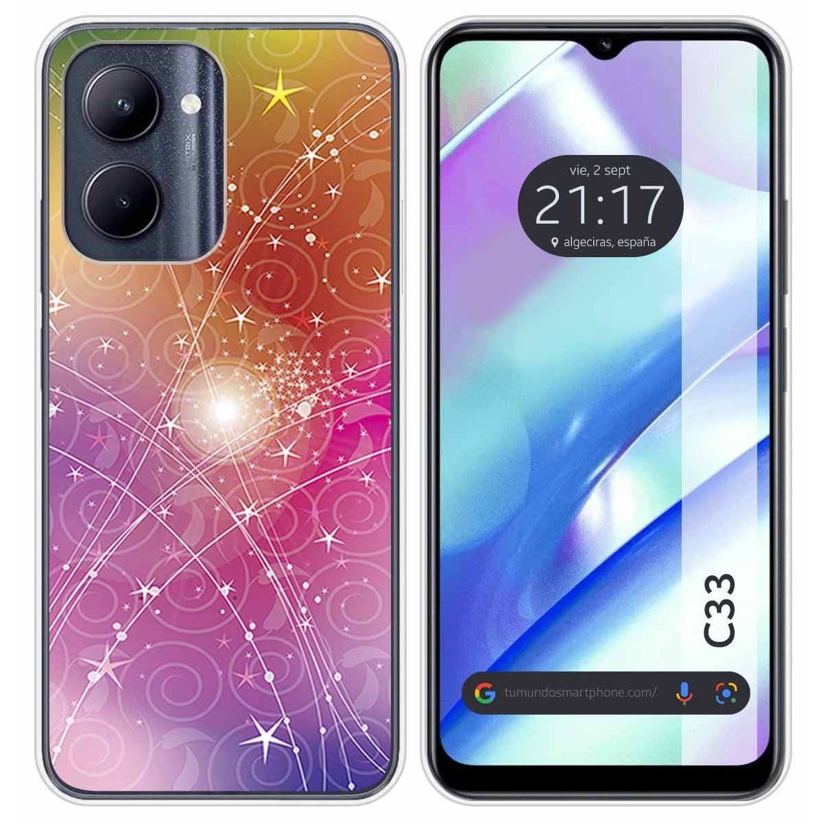 Funda Silicona para Realme C33 diseño Abstracto Dibujos