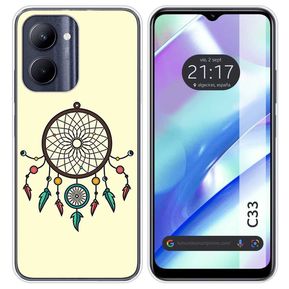 Funda Silicona para Realme C33 diseño Atrapasueños Dibujos