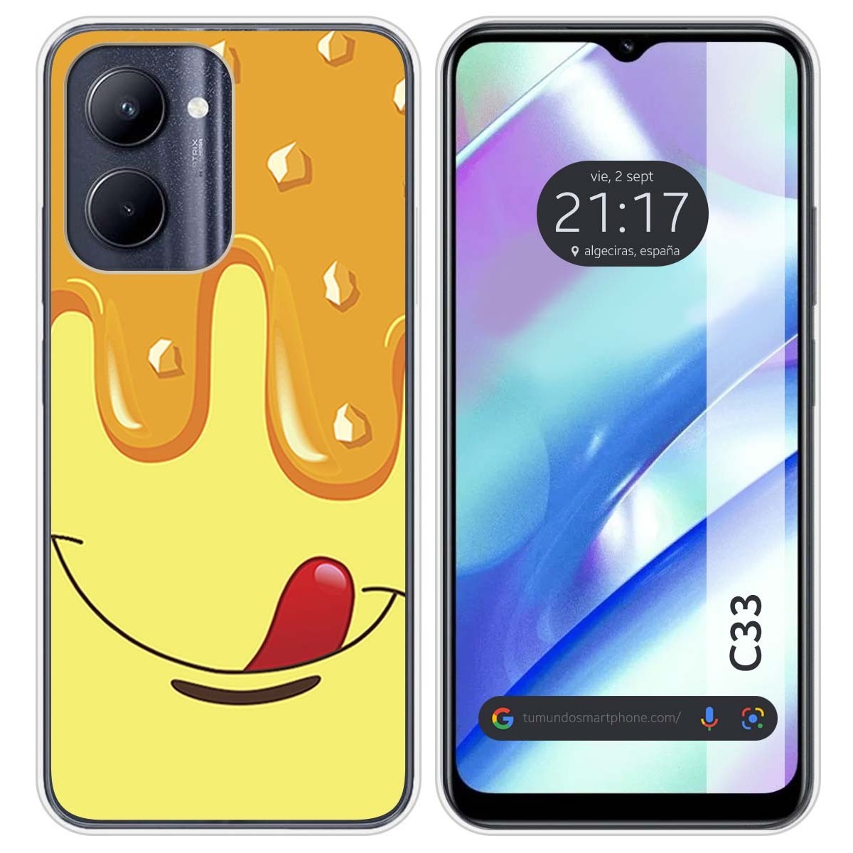Funda Silicona para Realme C33 diseño Helado Vainilla Dibujos