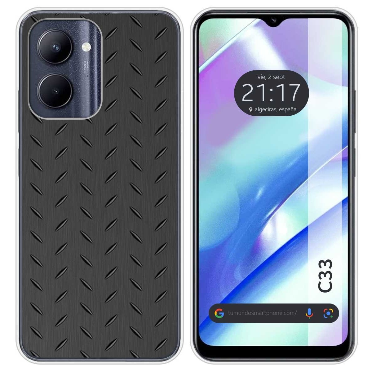 Funda Silicona para Realme C33 diseño Metal Dibujos
