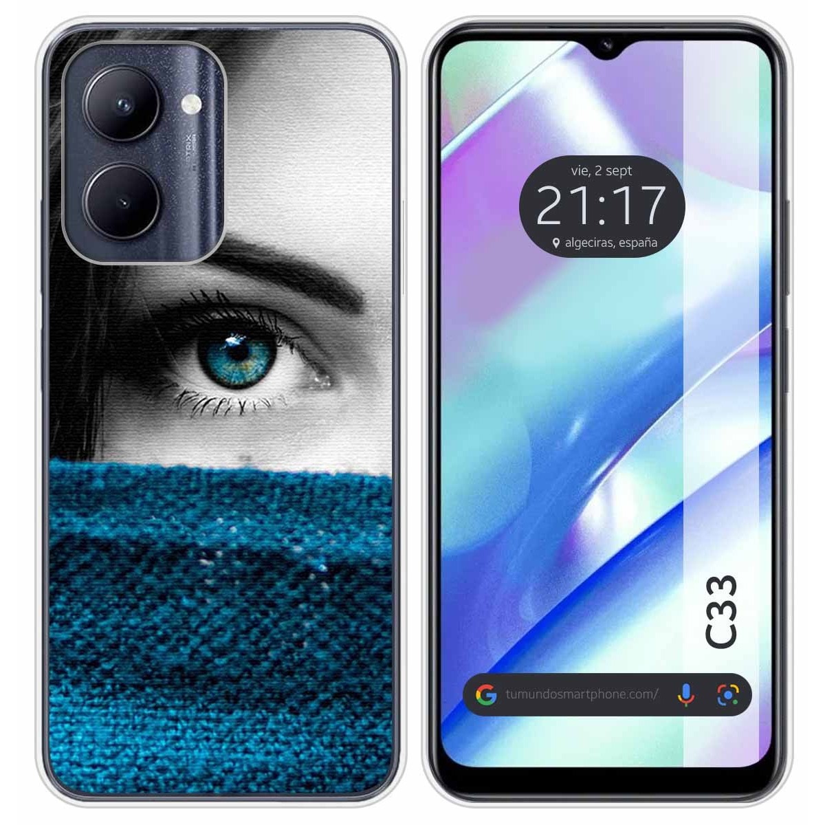 Funda Silicona para Realme C33 diseño Ojo Dibujos
