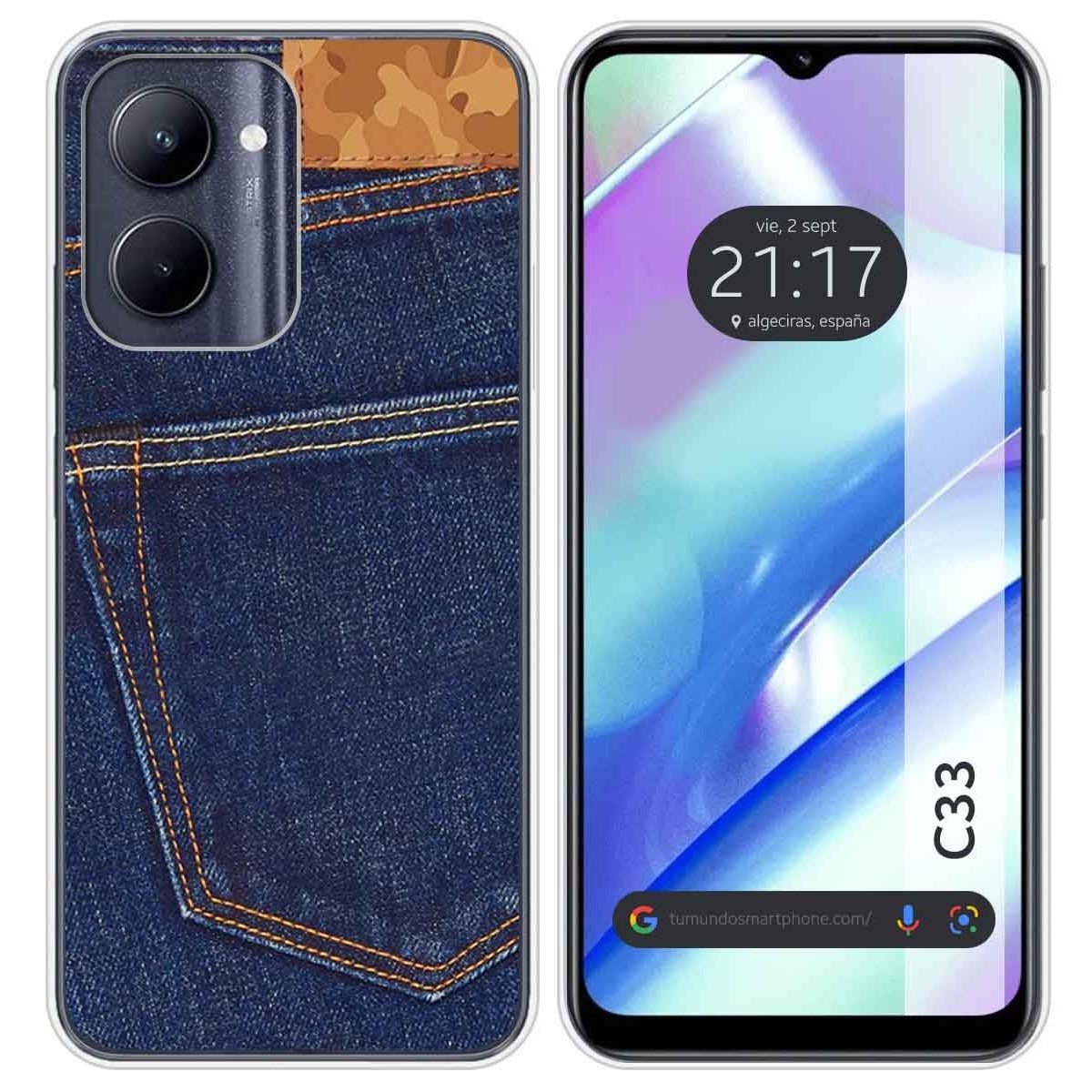 Funda Silicona para Realme C33 diseño Vaquero Dibujos