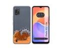 Funda Silicona Transparente para ZTE Blade A52 Lite diseño Bufalo Dibujos