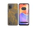 Funda Silicona Transparente para ZTE Blade A52 Lite diseño Hojas Dibujos