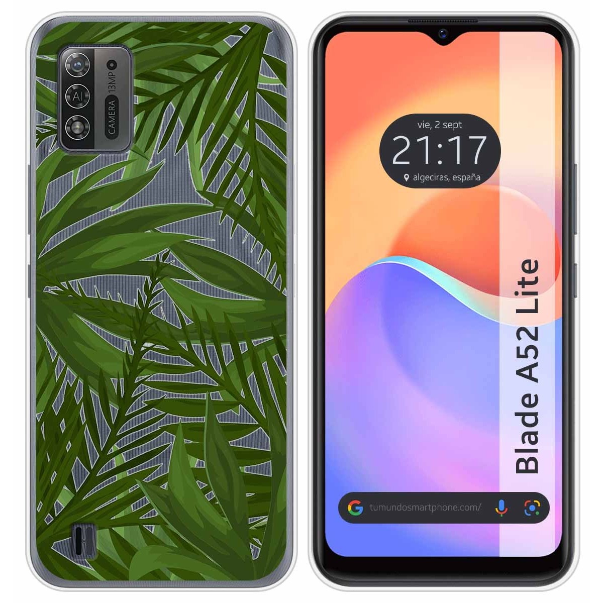 Funda Silicona Transparente para ZTE Blade A52 Lite diseño Jungla Dibujos