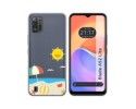 Funda Silicona Transparente para ZTE Blade A52 Lite diseño Playa Dibujos