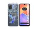 Funda Silicona Transparente para ZTE Blade A52 Lite diseño Plumas Dibujos