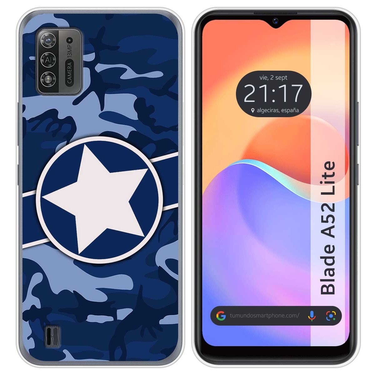 Funda Silicona para ZTE Blade A52 Lite diseño Camuflaje 03 Dibujos