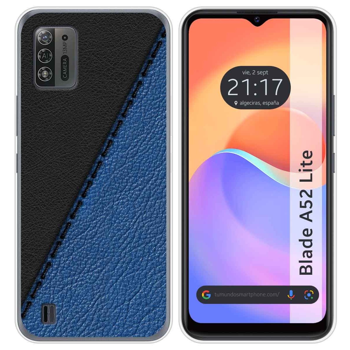 Funda Silicona para ZTE Blade A52 Lite diseño Cuero 02 Dibujos
