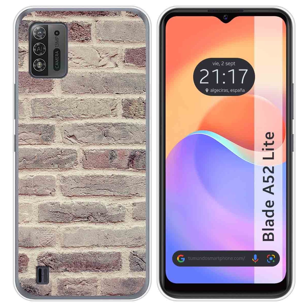 Funda Silicona para ZTE Blade A52 Lite diseño Ladrillo 01 Dibujos
