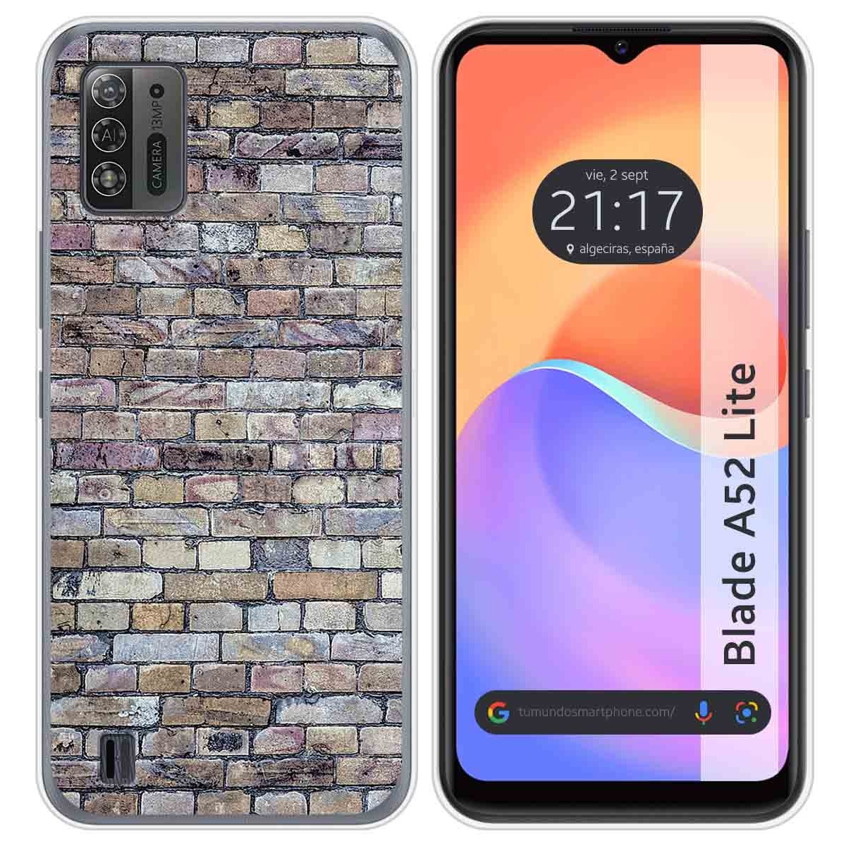 Funda Silicona para ZTE Blade A52 Lite diseño Ladrillo 02 Dibujos