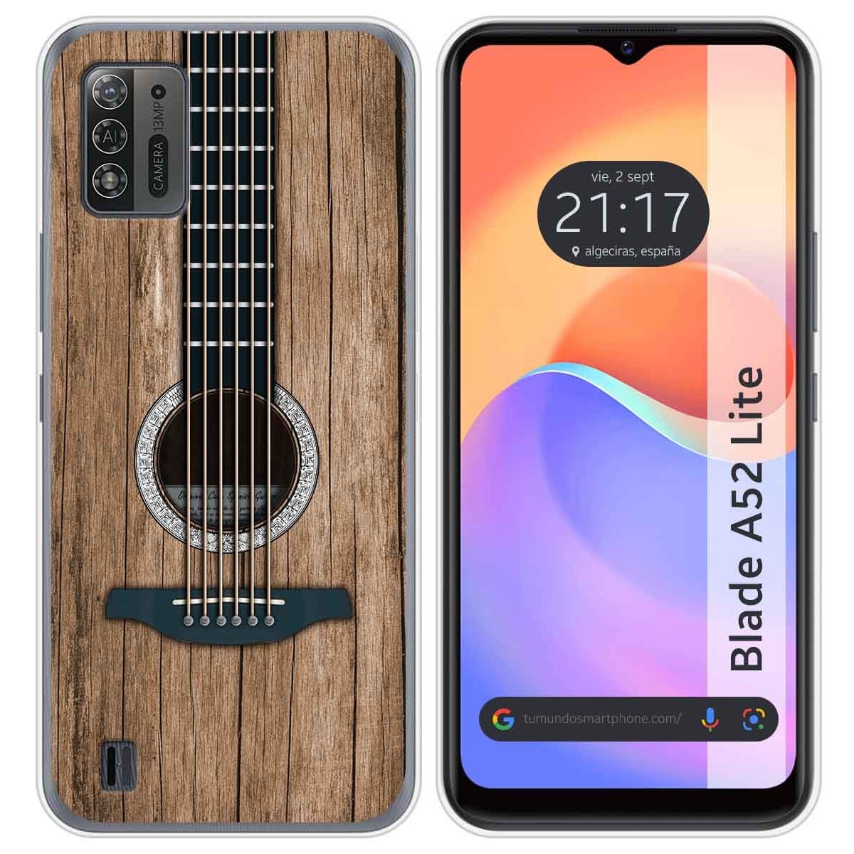 Funda Silicona para ZTE Blade A52 Lite diseño Madera 11 Dibujos