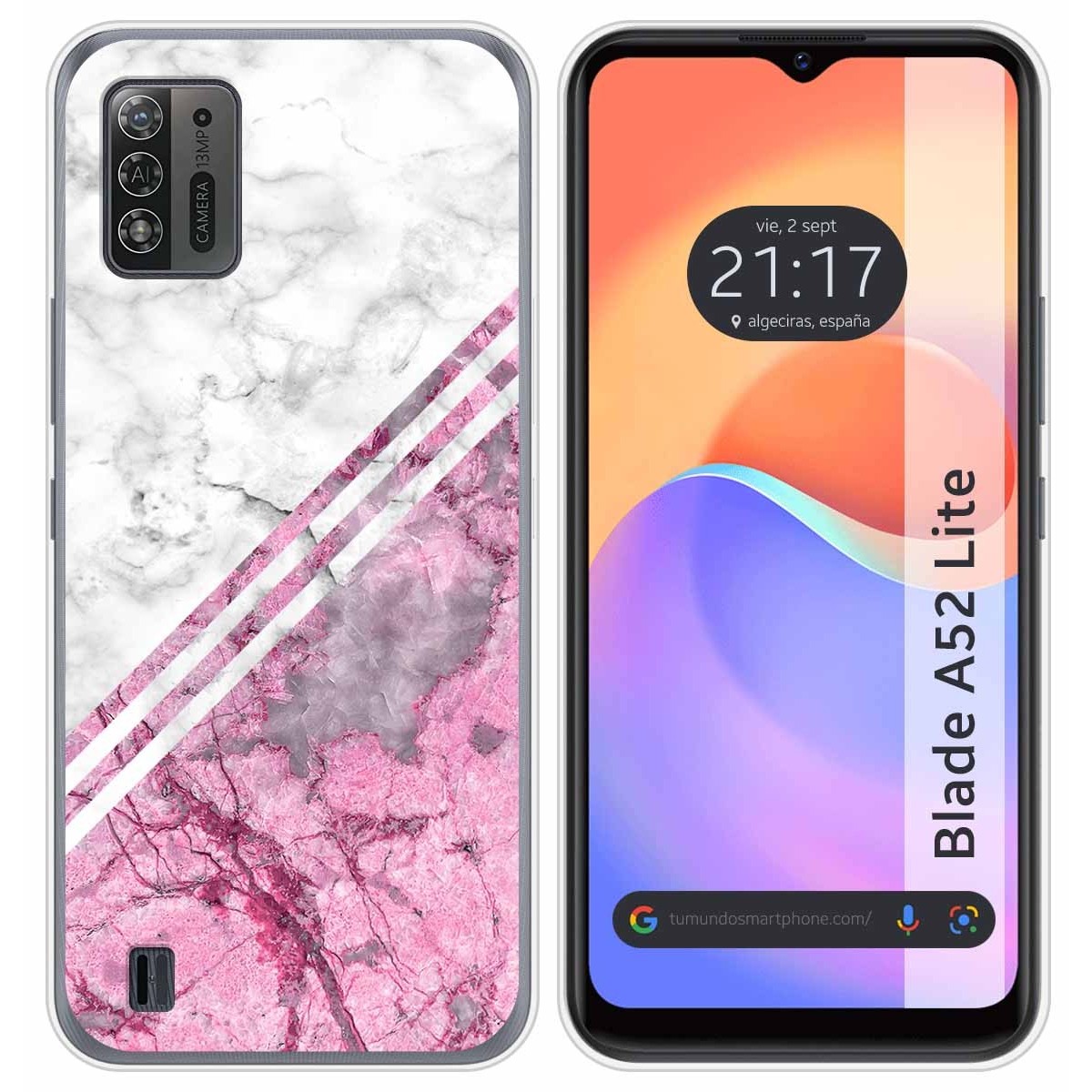 Funda Silicona para ZTE Blade A52 Lite diseño Mármol 03 Dibujos