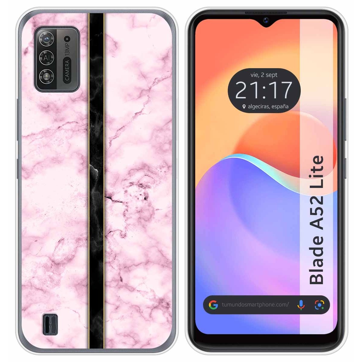 Funda Silicona para ZTE Blade A52 Lite diseño Mármol 04 Dibujos