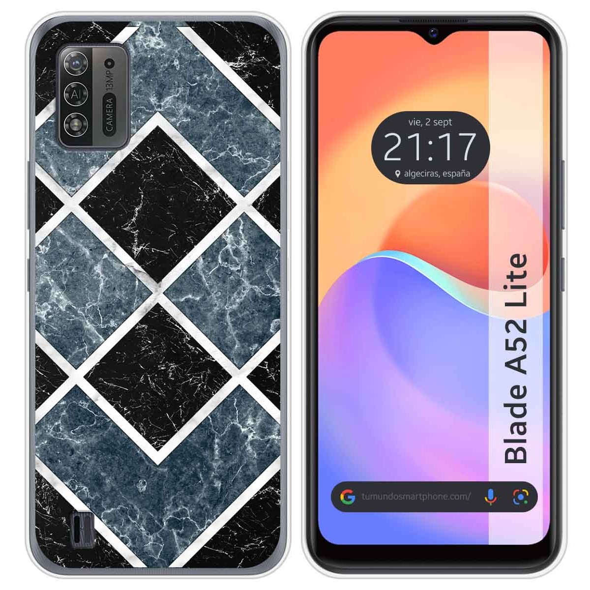 Funda Silicona para ZTE Blade A52 Lite diseño Mármol 06 Dibujos